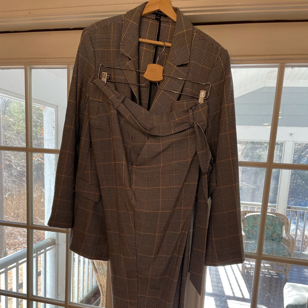 Lane Bryant Glen Check Plaid Business Suit, size 24 - worn once